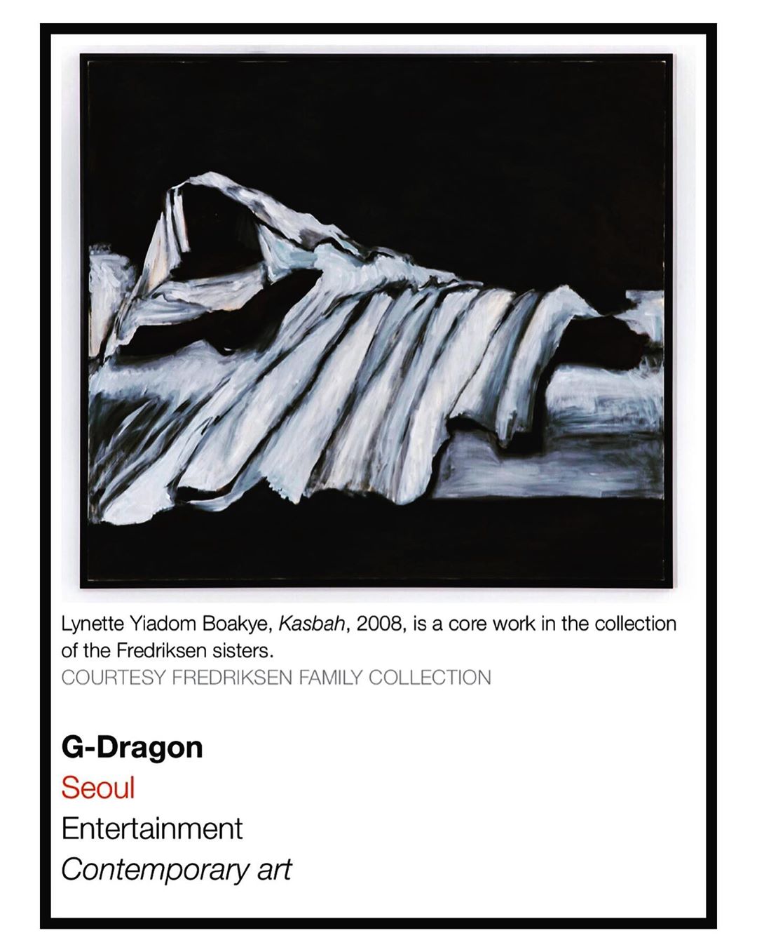 [Social Media] G-Dragon Instagram 2019-12-16 04:40:10 (KST) @artnews #Top200collectors… #권지용 #지용 #GDragon - 2