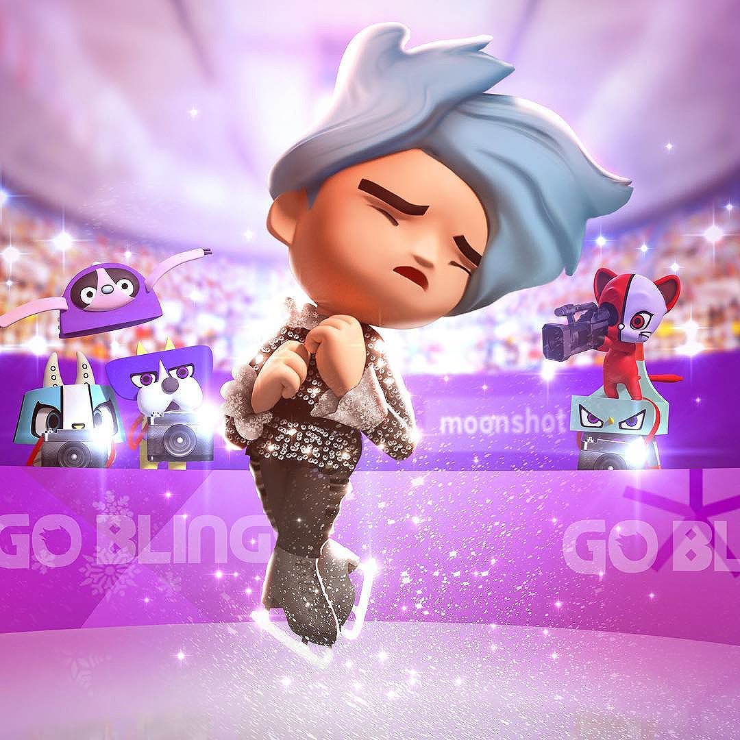 [Social Media] BIGBANG Go Blings Feb 23, 2018 6:00pm (KST) 팔색조 야바이는 지금 트리플 악셀중! #어디안간매력 #야바이강 #압도적표정연기 #미친연기력 #킹대성 #렛잇고 #평창동계올림픽